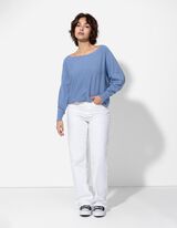 Pullover - Oversized Fit - sinine