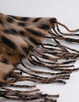 Šalikas - Gyvūnėlių raštas - sviesiai rudas