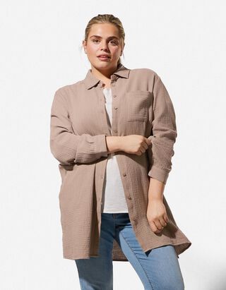 Bluse - Musselin - hellgr&uuml;n