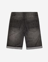 Bermuda šortai  - Užlenktas kraštas - juodas