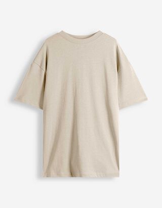 T-shirt - Oversized fit - lichtgrijs