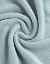 Koszulka z długim rękawem - zwijane krawędzie - turkusowy