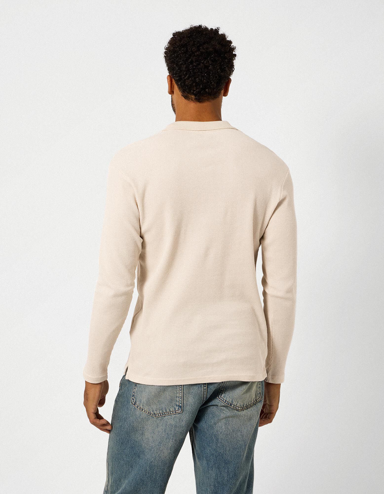 Polo kraag - Beige