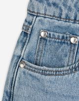 Jeans - Stickerei - blau