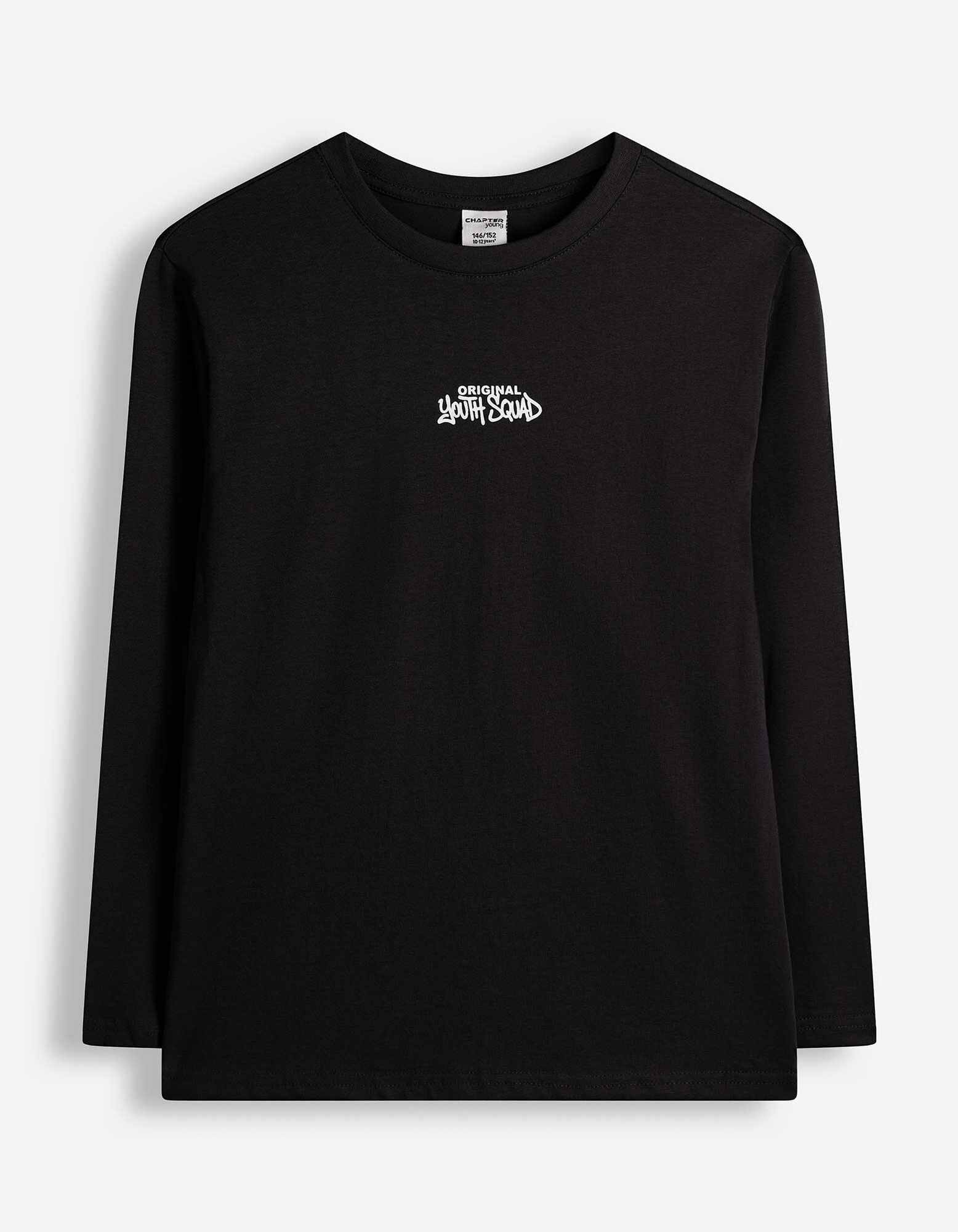Longsleeve - Voorkantprint - Zwart