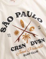 T-shirt - Blanc cass&eacute;
