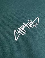 bluza z kapturem - Oversized Fit - ciemny zielony