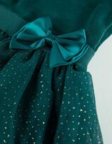 Kleid - Samt - türkis