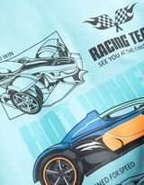 Majica s kapuljačom - Hot Wheels - plava