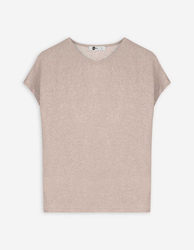 Sweatshirt - Viskose-Mix - beige