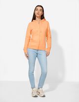 Veste molletonn&eacute;e - Capuche &agrave; cordon - Orange