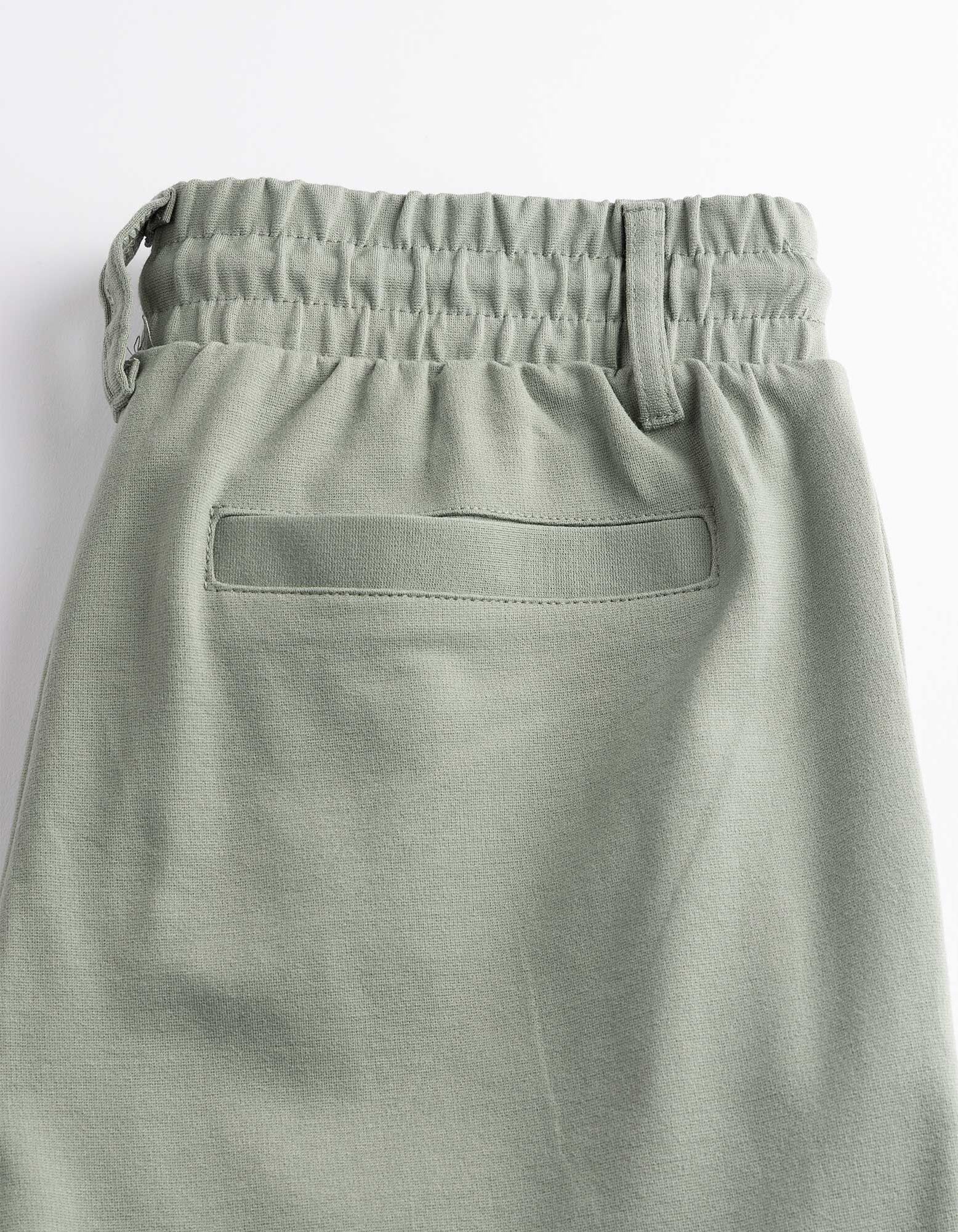 Kalhoty - Klasick&yacute; střih Regular Fit - Khaki zelen&aacute;