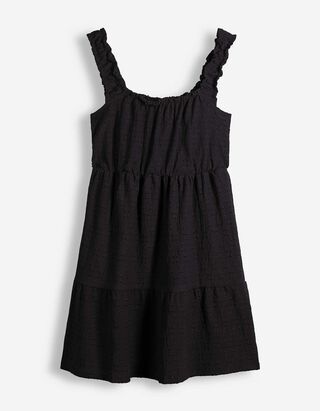 Kleid - ausgestellt - Schwarz