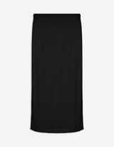 Fustă maxi - Amestec viscoză - Negru