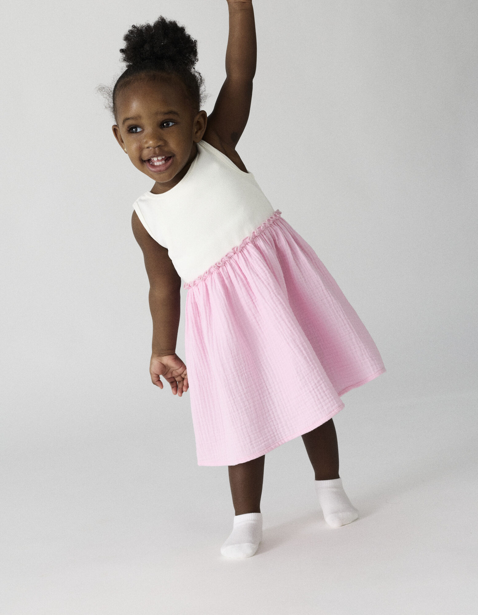 Robe - Mousseline - blanc