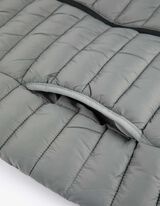 Prešívaná vesta - Šikmé vrecká - tmavozelena