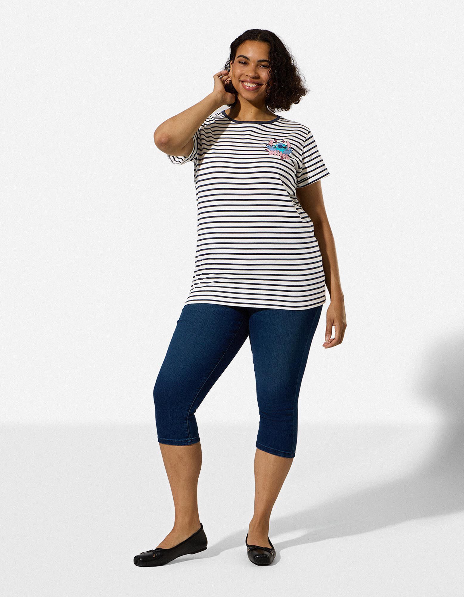 T-shirt - Lilo et Stitch - bleu fonc&eacute;