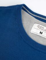 Pul&oacute;ver - Kerek nyakkiv&aacute;g&aacute;s - k&eacute;k