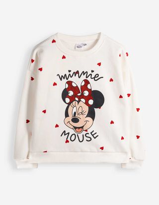 Sweatshirt - Minnie Mouse - Off-White