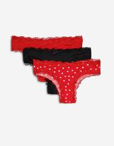 Brasiliana - Confezione da 3 pezzi - rosso