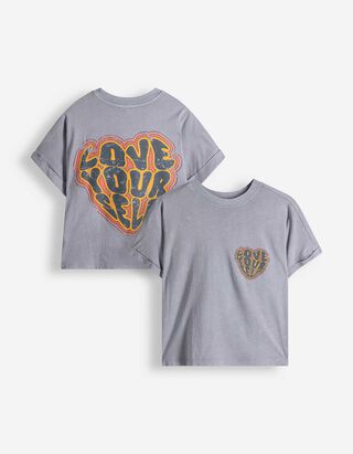 T-Shirt - Print - blau