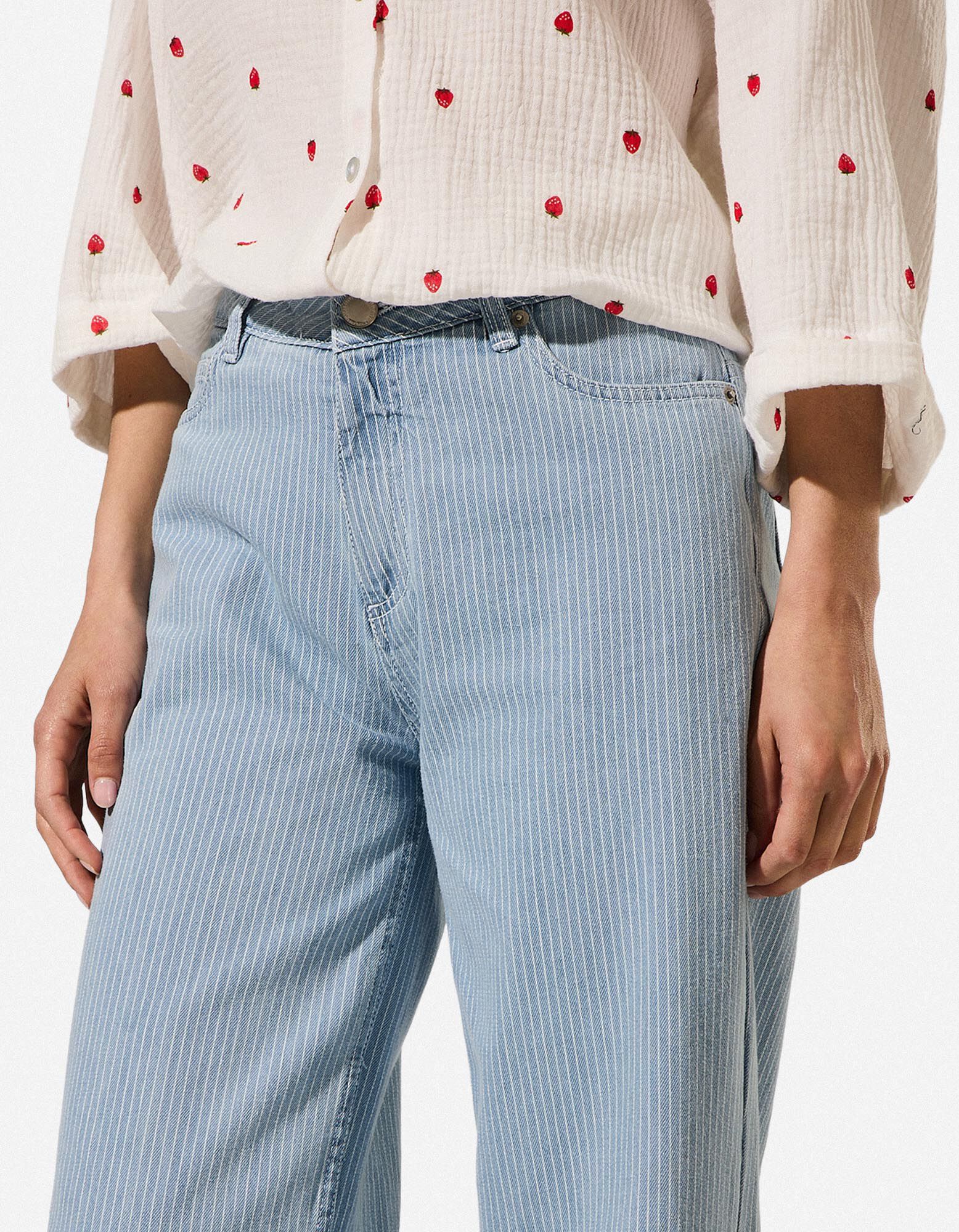 Jeans - Strepen - blauw