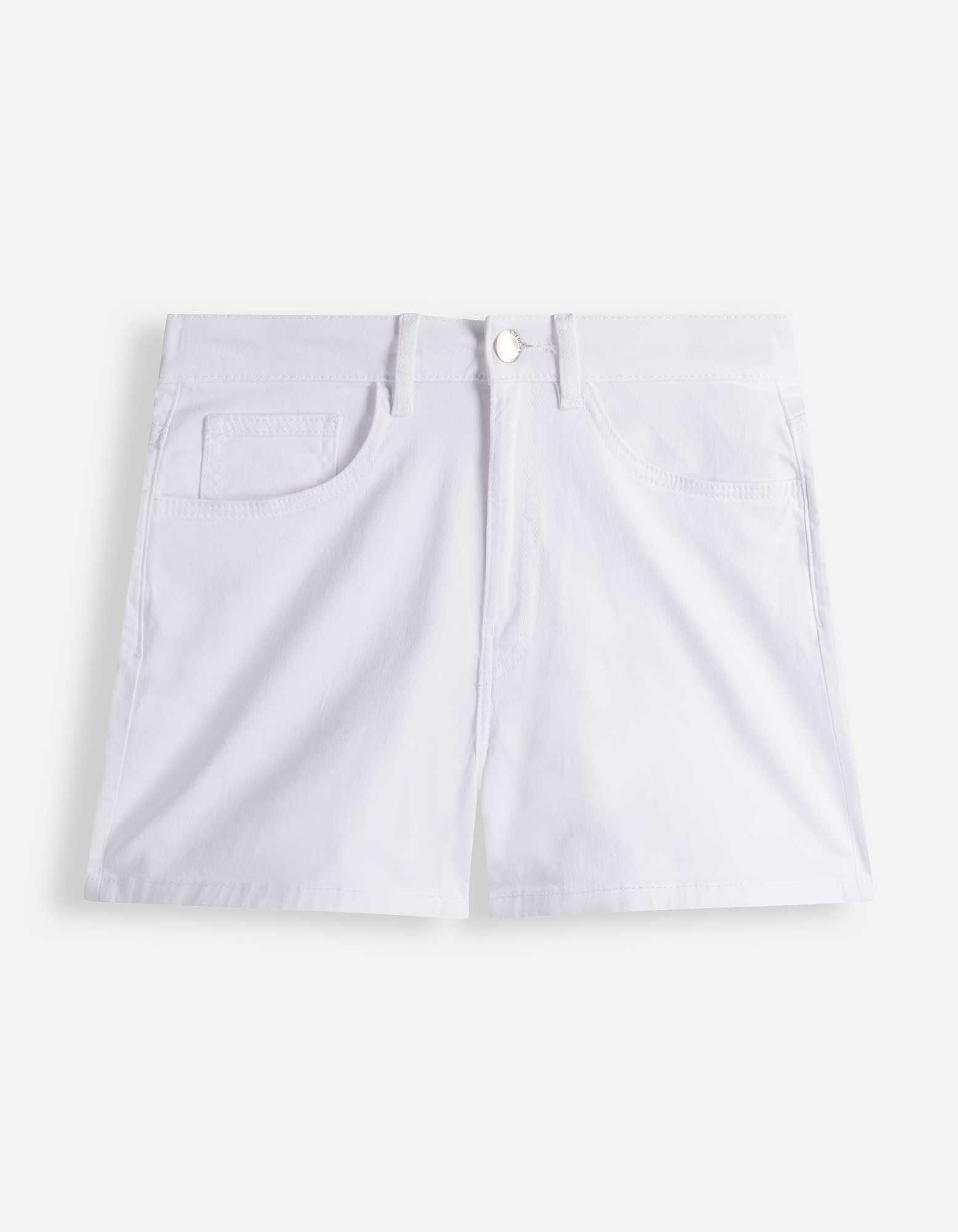 Shorts - Twill - Wei&szlig;