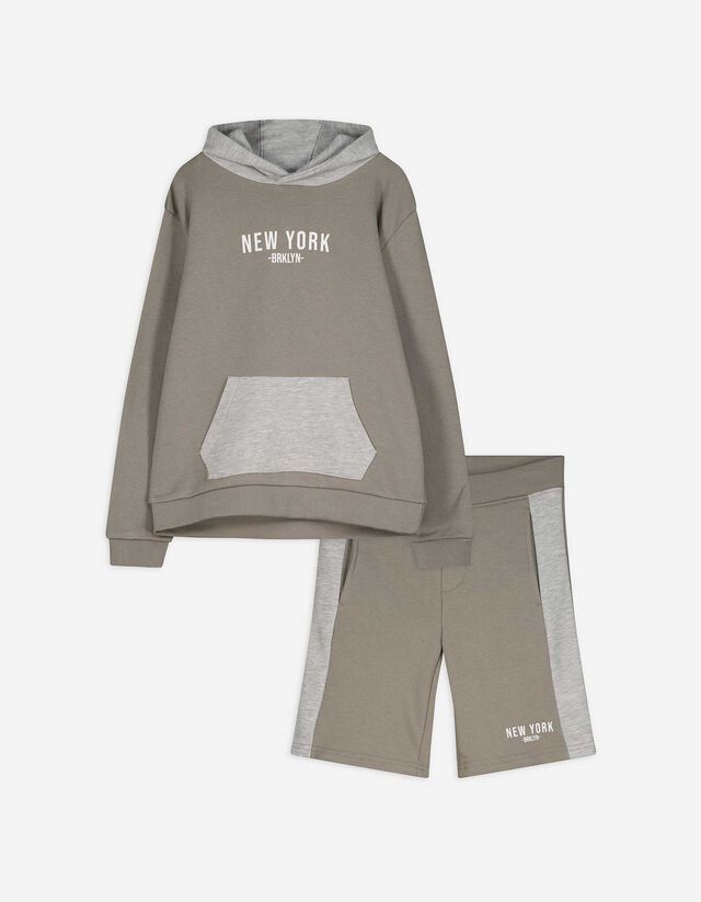 Set aus Sweatshirt und Hose - Sweat - dunkelgrün