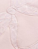 Sweatshirt - Schleifenapplikation - Rosa