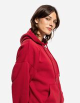 Cipzáros melegítőfelső - Relax Fit - piros