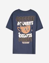 T-shirt - Stampa sul retro - blu