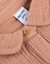 Set aus Kleid und Leggings - Musselin - hellbraun