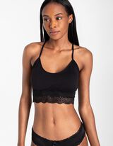 Bustier grudnjak - uglavnom bez šavova - crna