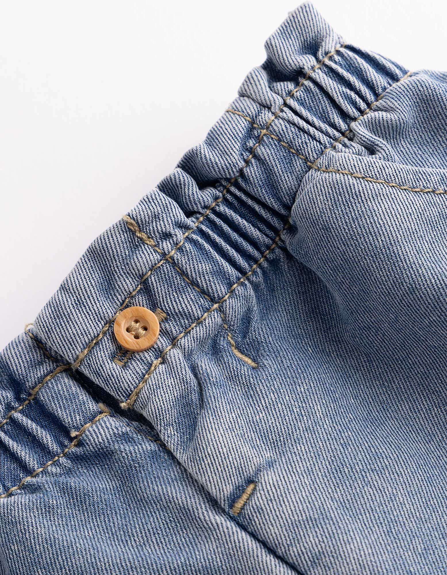 Dž&iacute;nov&eacute; &scaron;ortky - Tencel - modra