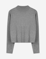Pullover - Rollkragen - grau