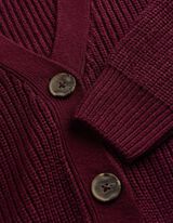 Cardigan - einfarbig - Dunkelrot