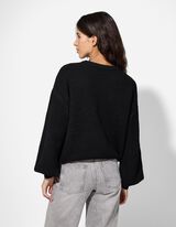 Pulóver - Vianoce - cierna