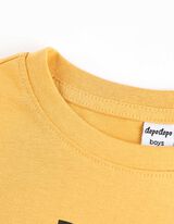 koszulka z długim rękawem - Frontprint - zolty