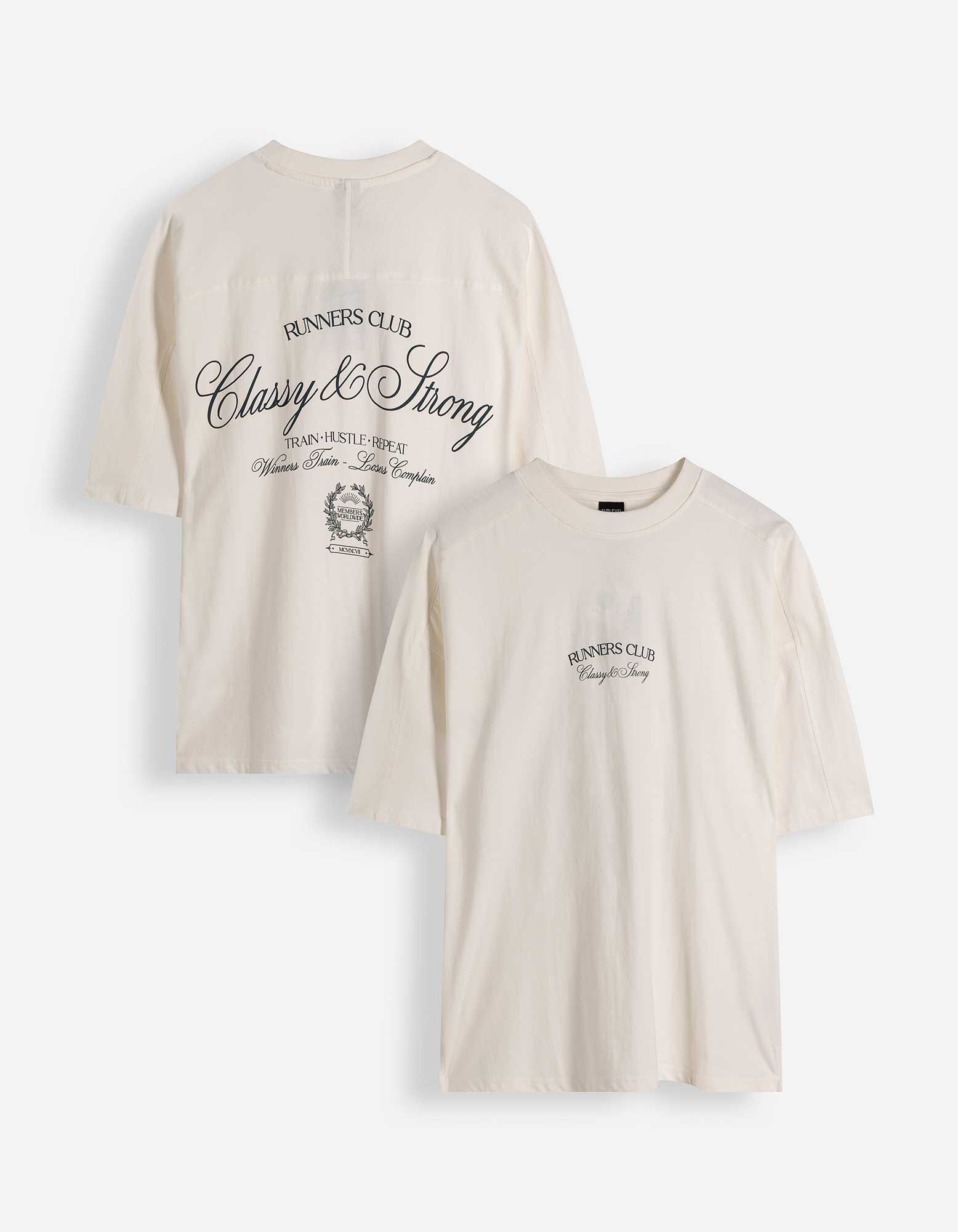 T-Shirt - R&uuml;ckenprint - wei&szlig;