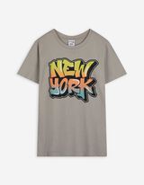 Tričko - Přední potisk - svetle šedá