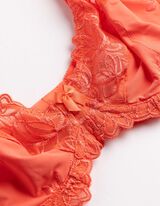 T-Shirt-BH - Stickereien - orange