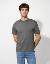 Tričko - Nadměrný střih Oversized Fit - tmave zelena