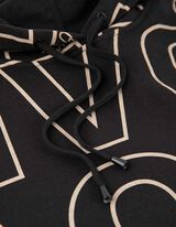 Kapucnis felső - Zsinóros kapucni - fekete