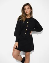 Rok in A-lijn - Knielengte - zwart