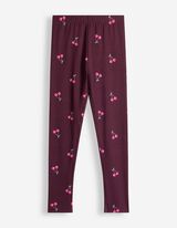 Legging - Print all-over - Donkerrood