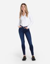 Džinsai - Push-Up - tamsiai melynas