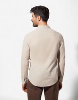 Hemd - Leinen-Mix - beige