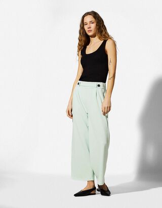 Hlače - Elastično zatvaranje - zelena