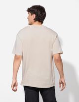 T-shirt - Coupe oversize - Beige