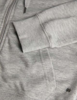 Sweatvest - Capuchon met tunnelkoord - grijs